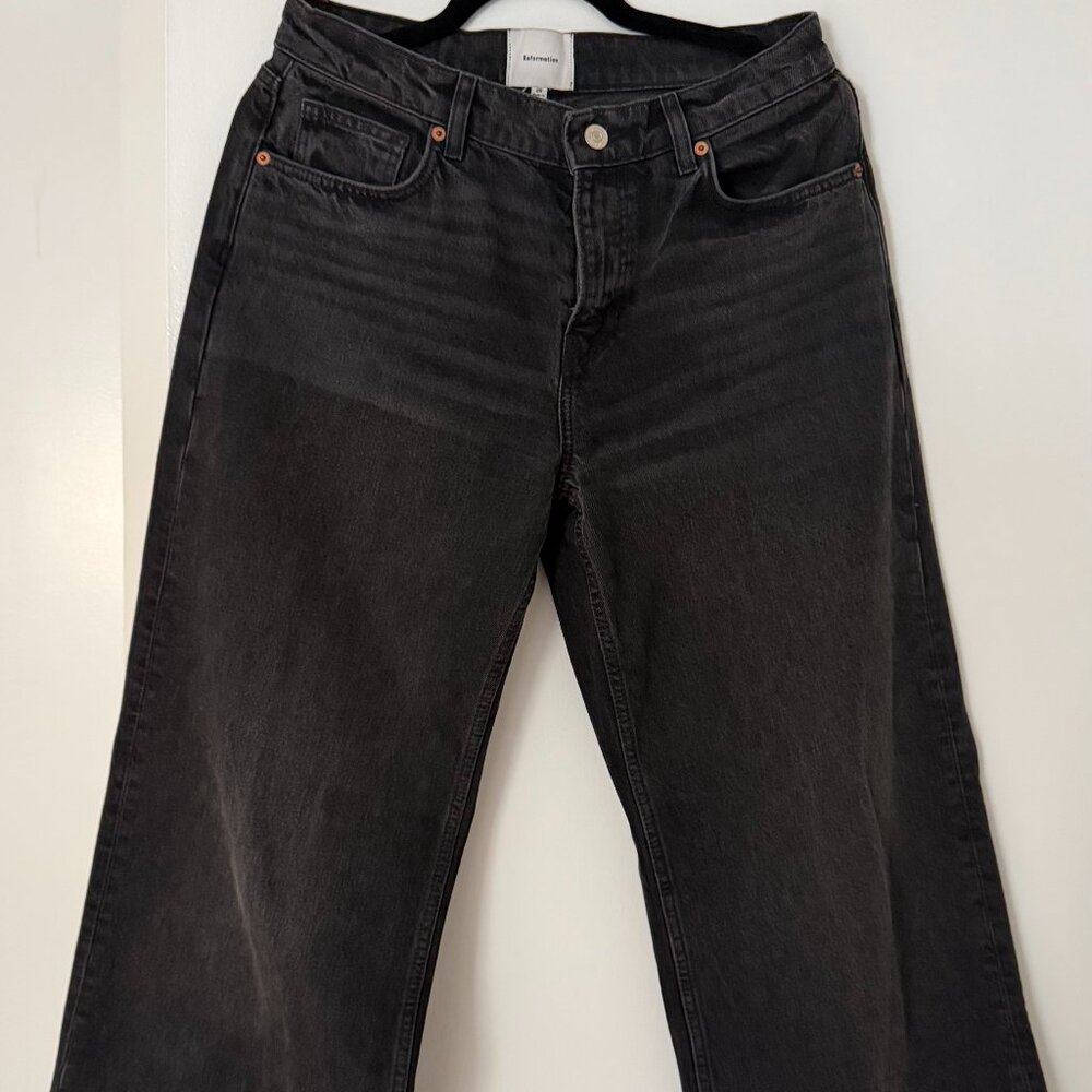 Reformation Jeans - Cary Low Rise Slouchy Wide Leg Jeans - Summit